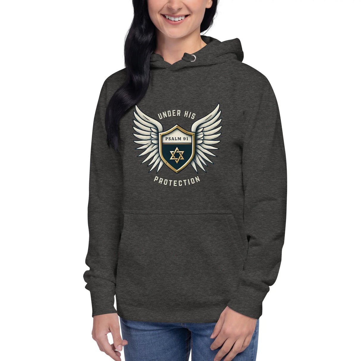 Under His Wings Psalm 91 Unisex Hoodie The Israel Store