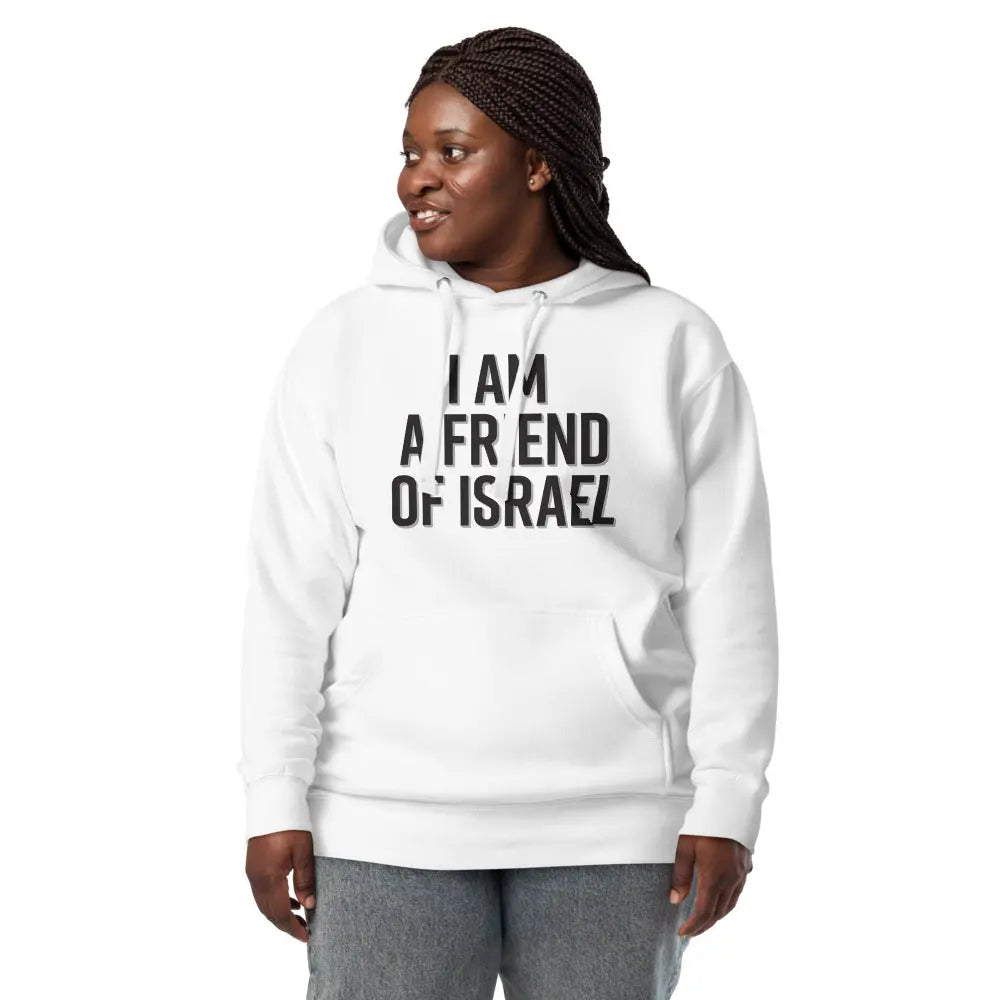 Friend Of Israel Unisex Hoodie - Blue Design The Israel Store