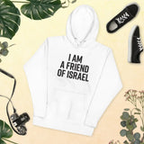 Friend Of Israel Unisex Hoodie - Blue Design The Israel Store