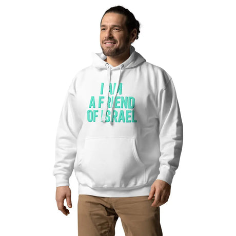 Friend Of Israel Unisex Hoodie - Blue Design The Israel Store