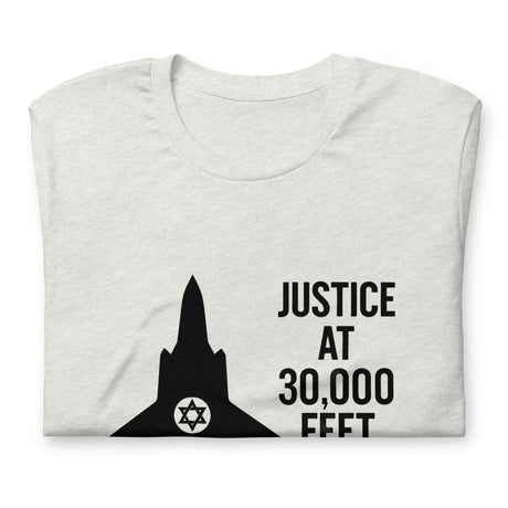 Justice at 30,000 Feet – Air Force Israel Unisex T-Shirt The Israel Store