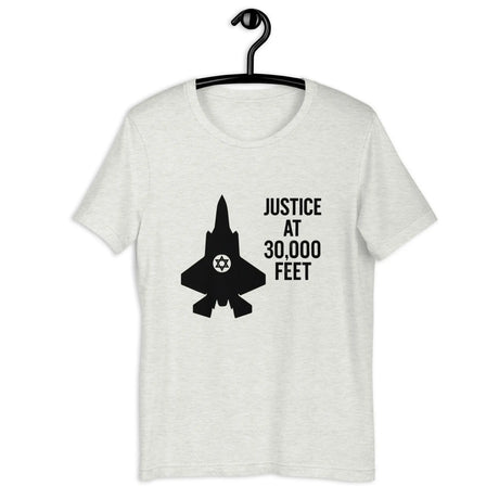 Justice at 30,000 Feet – Air Force Israel Unisex T-Shirt The Israel Store