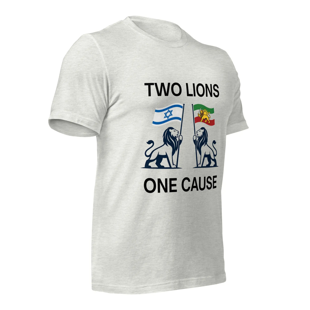 Two Lions One Cause T-Shirt – Israel & Iran Unity Shirt The Israel Store
