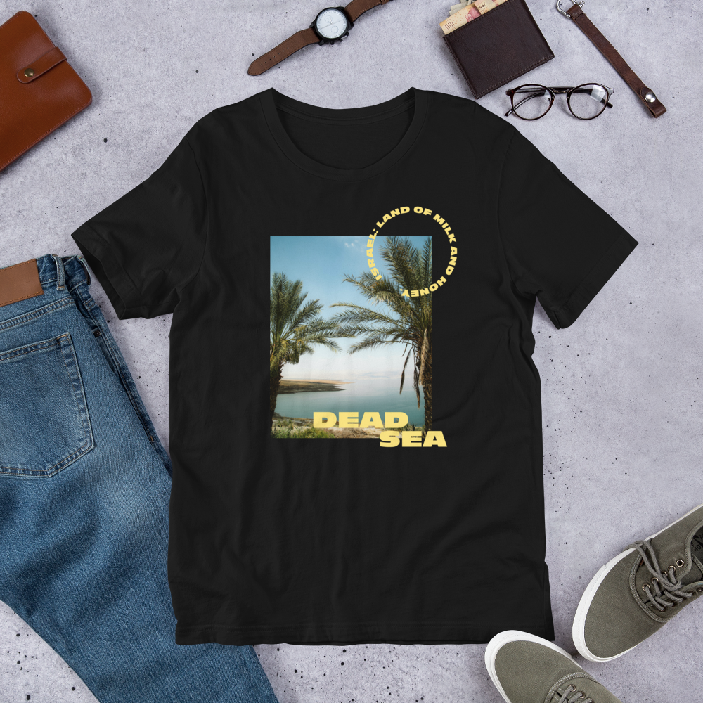 Camiseta unisex Mar Muerto - Diseño amarillo