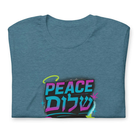 Peace Shalom Graffiti Unisex T-Shirt The Israel Store