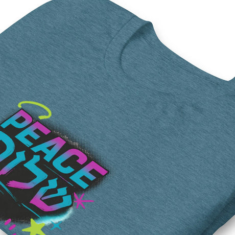 Peace Shalom Graffiti Unisex T-Shirt The Israel Store