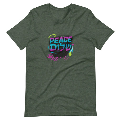 Peace Shalom Graffiti Unisex T-Shirt The Israel Store
