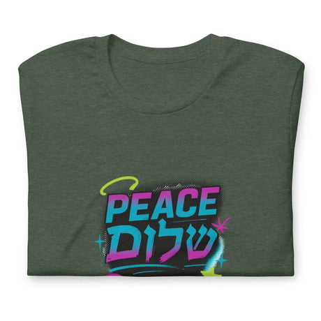 Peace Shalom Graffiti Unisex T-Shirt The Israel Store