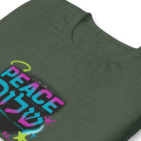 Peace Shalom Graffiti Unisex T-Shirt The Israel Store