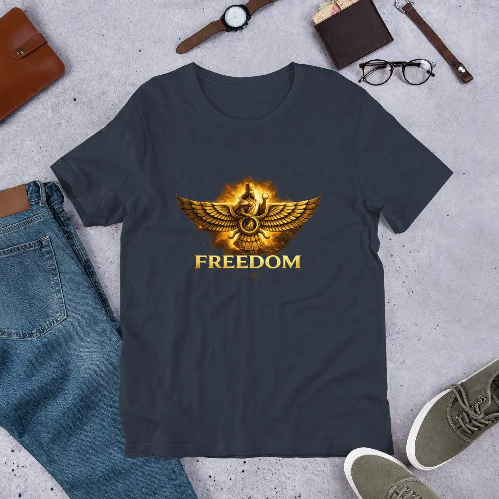 Persian Faravahar Freedom Shirt - Unisex t-shirt The Israel Store