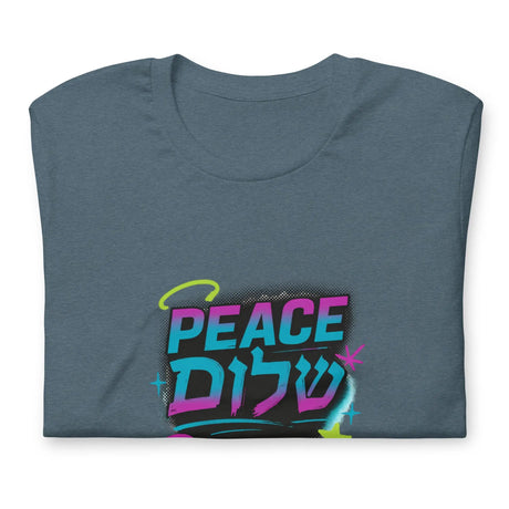 Peace Shalom Graffiti Unisex T-Shirt The Israel Store