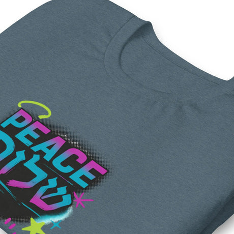 Peace Shalom Graffiti Unisex T-Shirt The Israel Store