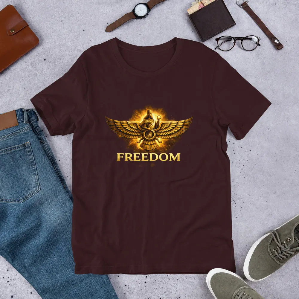 Persian Faravahar Freedom Shirt - Unisex t-shirt The Israel Store