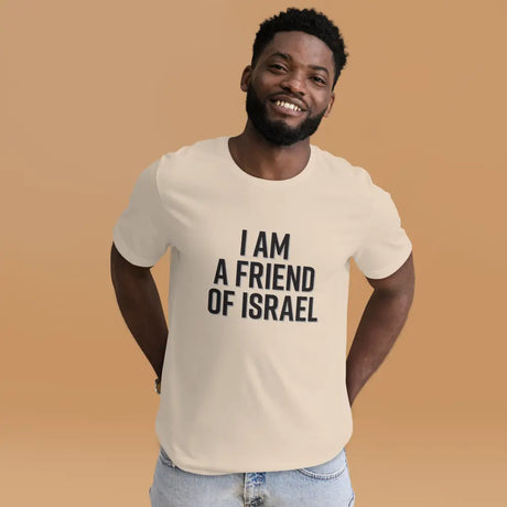 Friend Of Israel Unisex T-Shirt - Black Design The Israel Store