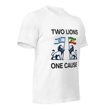 Two Lions One Cause T-Shirt – Israel & Iran Unity Shirt The Israel Store