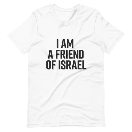 Friend Of Israel Unisex T-Shirt - Black Design The Israel Store