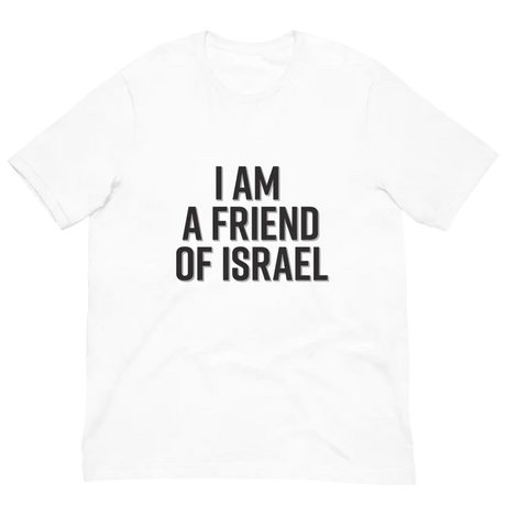 Friend Of Israel Unisex T-Shirt - Black Design The Israel Store