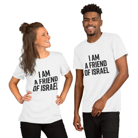 Friend Of Israel Unisex T-Shirt - Black Design The Israel Store