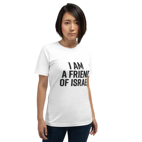 Friend Of Israel Unisex T-Shirt - Black Design The Israel Store