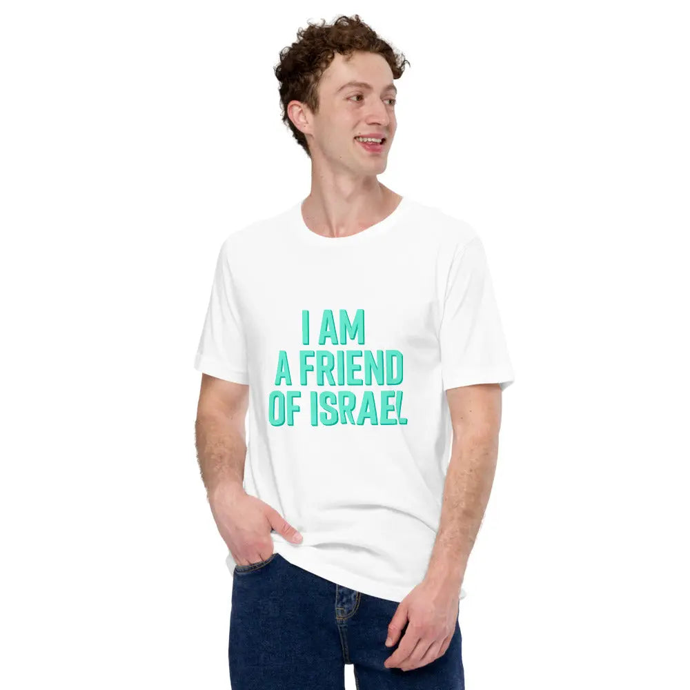 Friend Of Israel Unisex T-Shirt - Blue Design The Israel Store