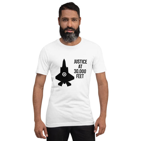 Justice at 30,000 Feet – Air Force Israel Unisex T-Shirt The Israel Store
