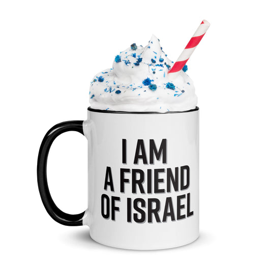 I Am A Friend of Israel Mug with Color Inside