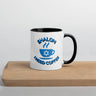 Shalom I Need Coffee Mug with Color Inside – Fun Jewish Mug with Color The Israel Store