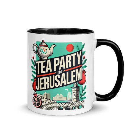 Tea Party in Jerusalem Mug – Celebrate Israel’s Timeless Charm The Israel Store