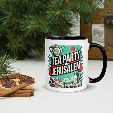 Tea Party in Jerusalem Mug – Celebrate Israel’s Timeless Charm The Israel Store