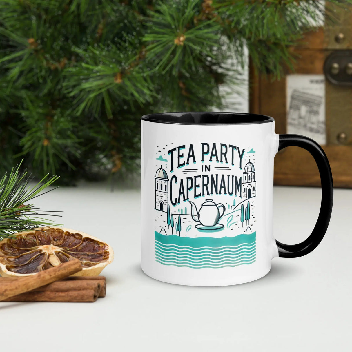 Tea Party in Capernaum Mug – Celebrate the Holy Land The Israel Store