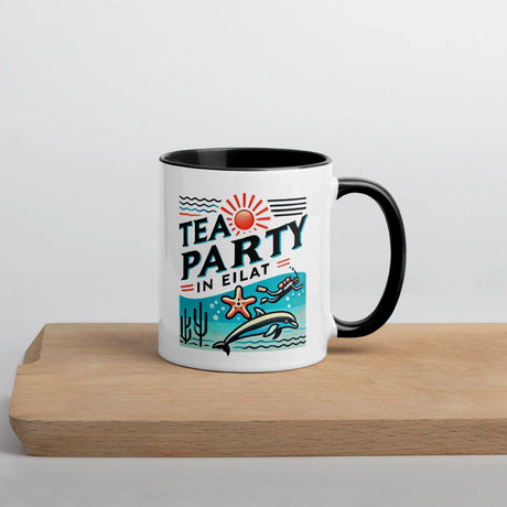 Tea Party in Eilat Mug – Dive Into the Vibrant Red Sea The Israel Store