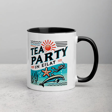 Tea Party in Eilat Mug – Dive Into the Vibrant Red Sea The Israel Store