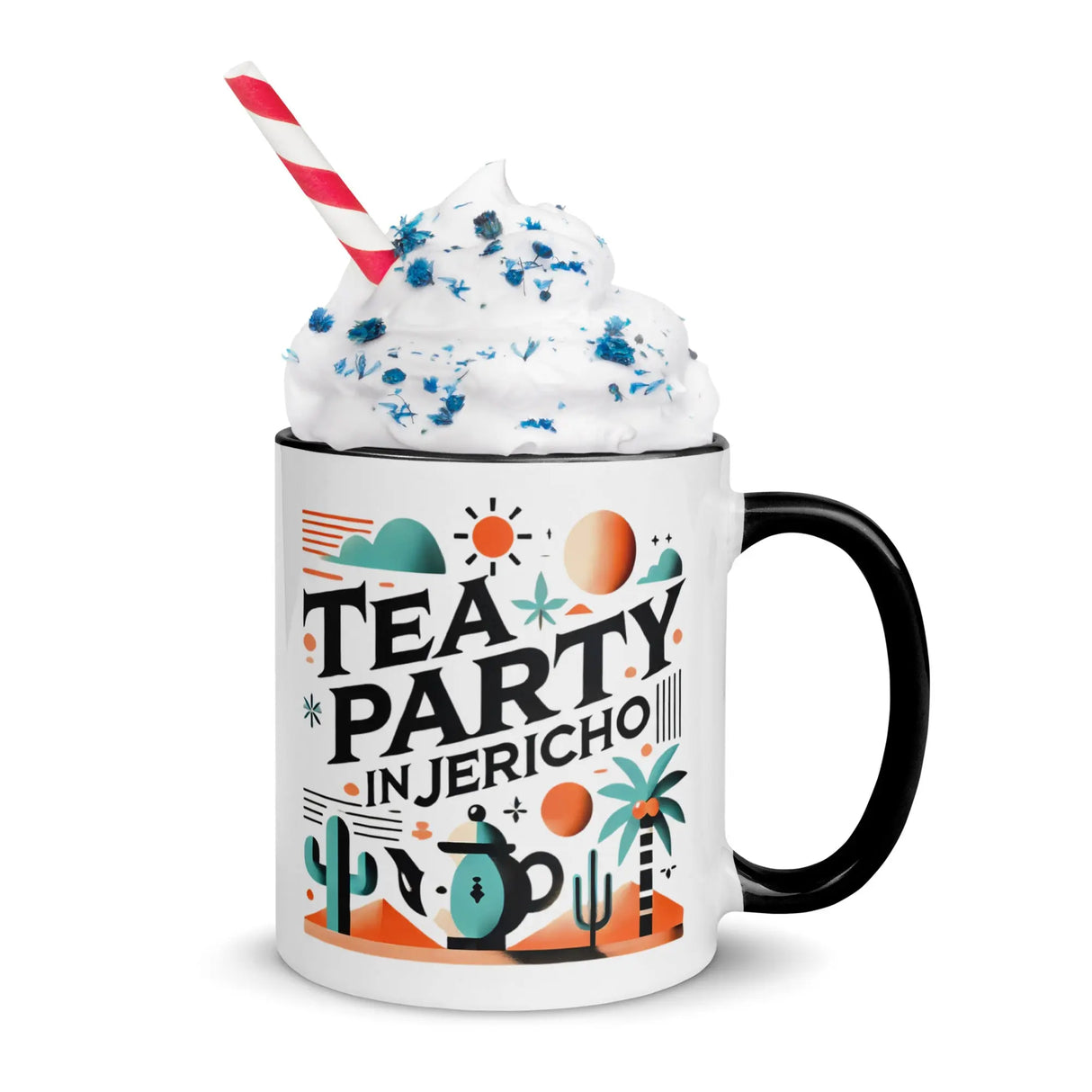 Tea Party in Jericho Mug – Sip Amid the Oasis of History The Israel Store