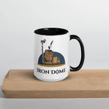 Iron Dome Mug with Color Interior – Patriotic Israel Defense Mug The Israel Store