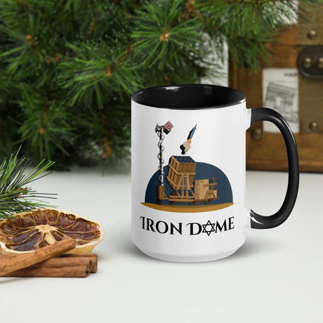 Iron Dome Mug with Color Interior – Patriotic Israel Defense Mug The Israel Store