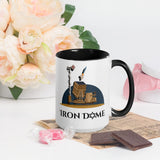 Iron Dome Mug with Color Interior – Patriotic Israel Defense Mug The Israel Store