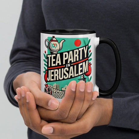 Tea Party in Jerusalem Mug – Celebrate Israel’s Timeless Charm The Israel Store