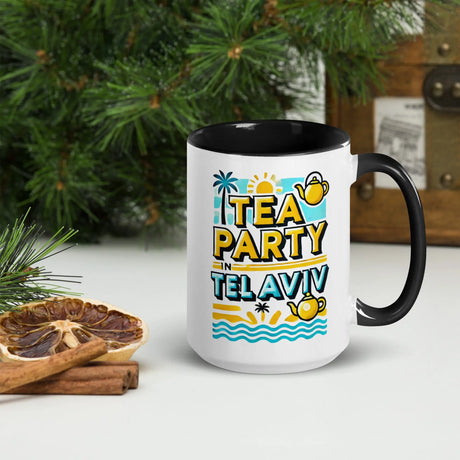 Tea Party in Tel Aviv Mug – Vibrant Design for Israel Lovers The Israel Store