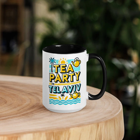 Tea Party in Tel Aviv Mug – Vibrant Design for Israel Lovers The Israel Store