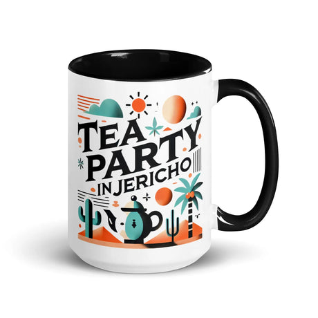 Tea Party in Jericho Mug – Sip Amid the Oasis of History The Israel Store