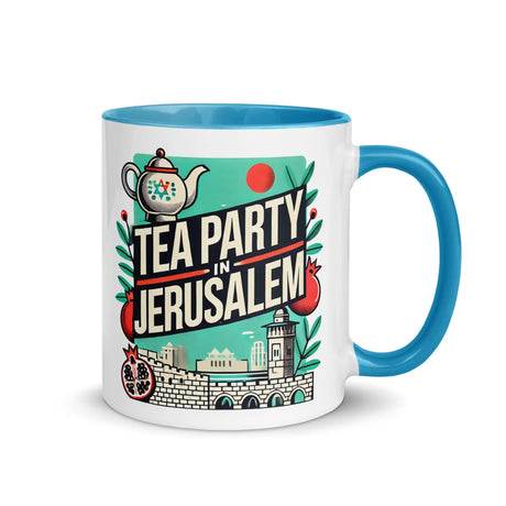 Tea Party in Jerusalem Mug – Celebrate Israel’s Timeless Charm The Israel Store