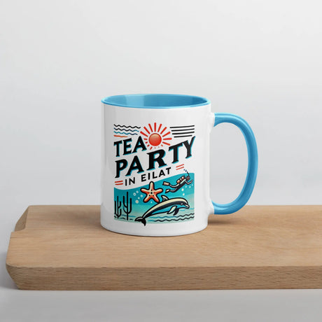 Tea Party in Eilat Mug – Dive Into the Vibrant Red Sea The Israel Store