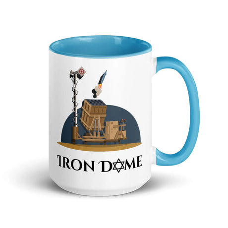 Iron Dome Mug with Color Interior – Patriotic Israel Defense Mug The Israel Store