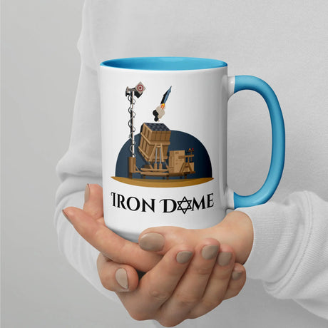 Iron Dome Mug with Color Interior – Patriotic Israel Defense Mug The Israel Store