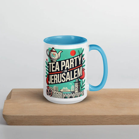 Tea Party in Jerusalem Mug – Celebrate Israel’s Timeless Charm The Israel Store