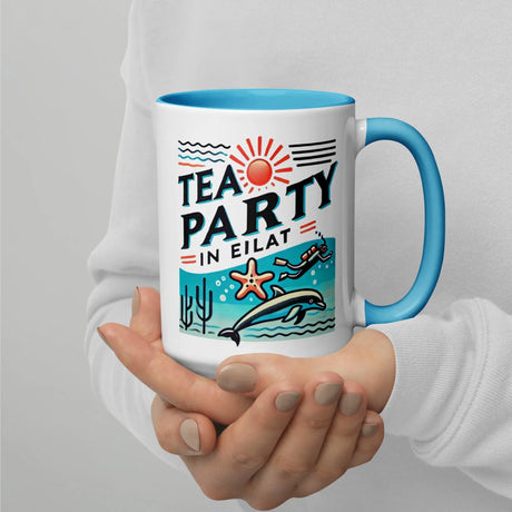 Tea Party in Eilat Mug – Dive Into the Vibrant Red Sea The Israel Store