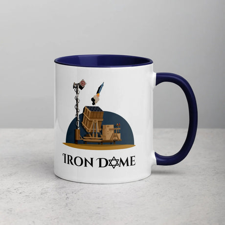 Iron Dome Mug with Color Interior – Patriotic Israel Defense Mug The Israel Store