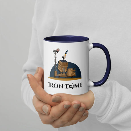 Iron Dome Mug with Color Interior – Patriotic Israel Defense Mug The Israel Store