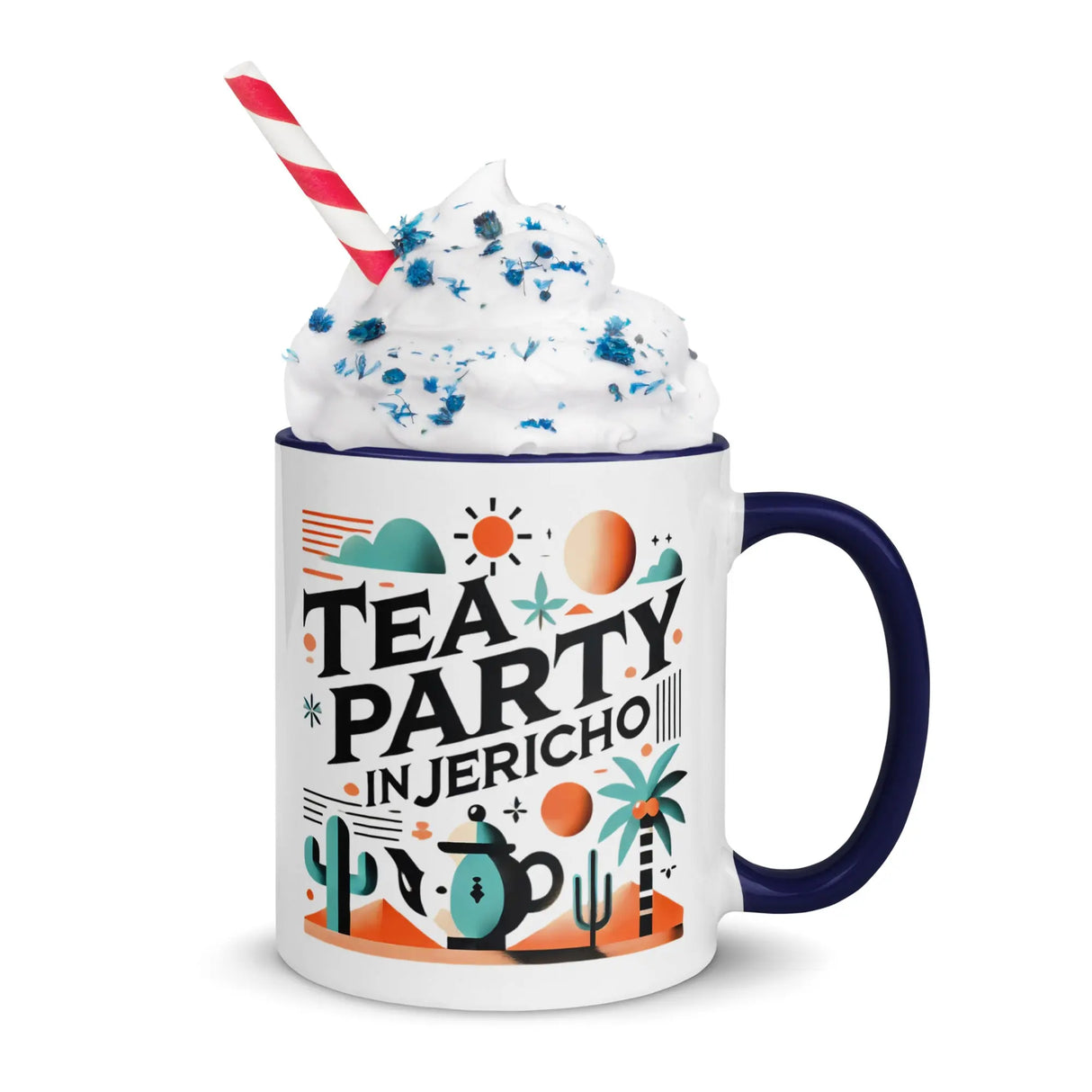 Tea Party in Jericho Mug – Sip Amid the Oasis of History The Israel Store