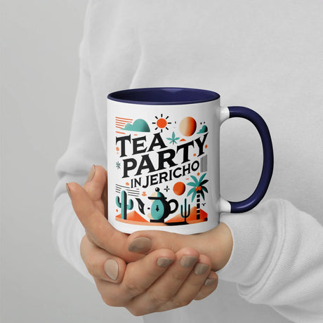 Tea Party in Jericho Mug – Sip Amid the Oasis of History The Israel Store